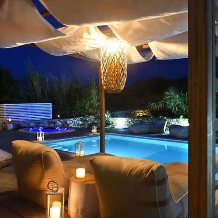 Executive Aiolos Private Pool Jacuzzi Kostos Damouli Villa *